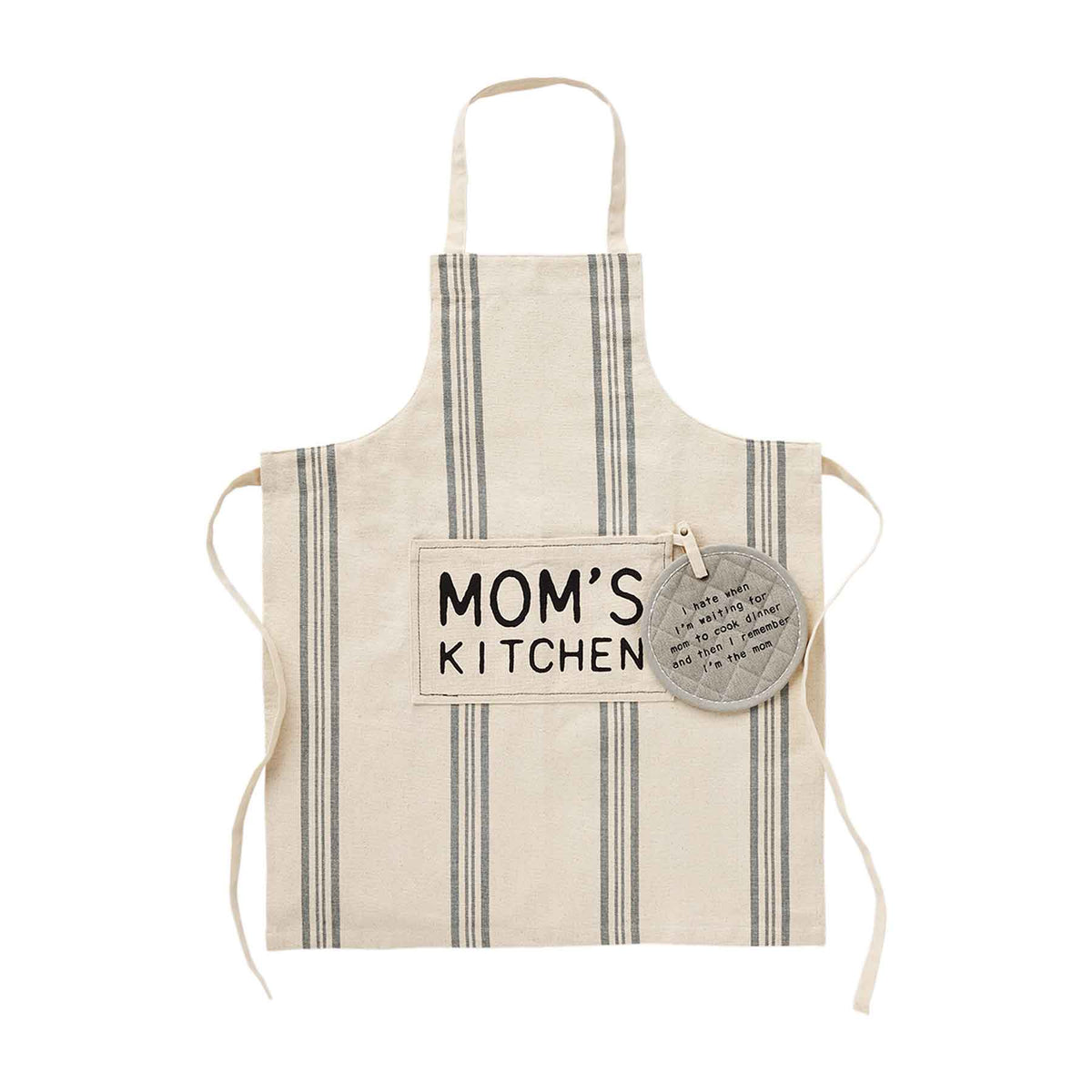 Mom's Kitchen Apron & Pot Holder Set – MoMere