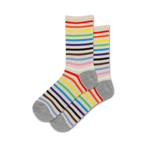 Women's Inclusive Stripe Crew Socks