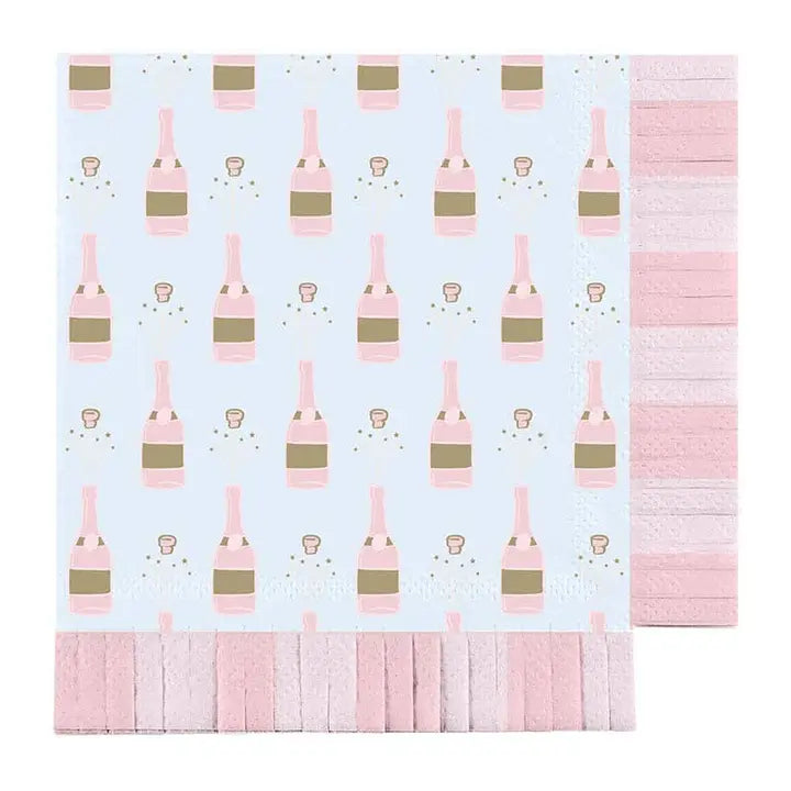 Champagne Bottle Pattern Napkin