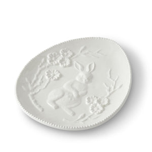 Easter Bunny Embossed Egg Plate