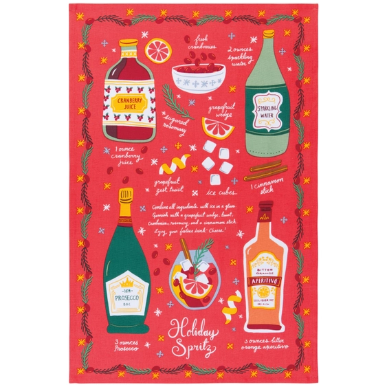 Holiday Spirits Christmas Dishtowels Set