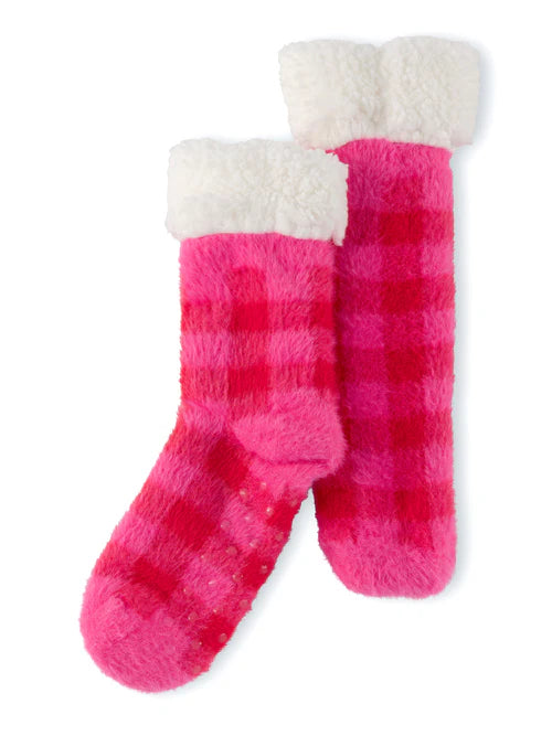 Arwen Slipper Socks, Pink