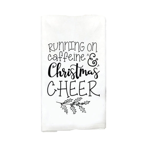 Running On Christmas Cheer Towel