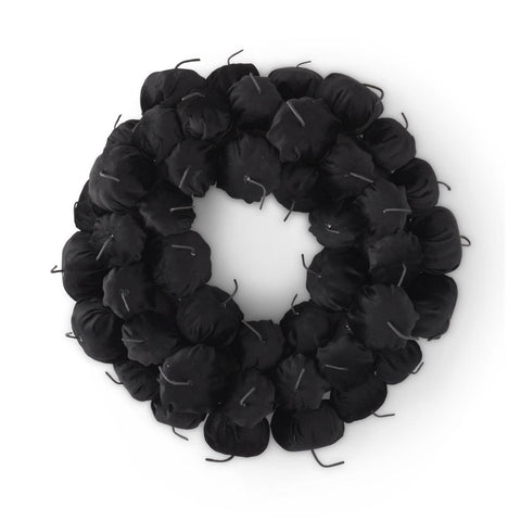 Black Velvet Pumpkin Wreath