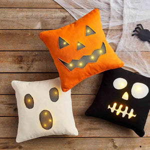 Light-Up Halloween Pillows