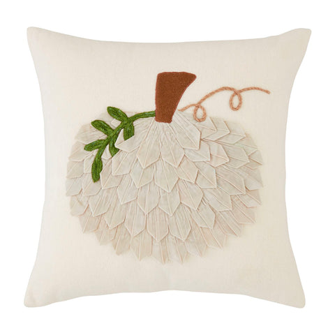 Velvet Pumpkin Pillow Square