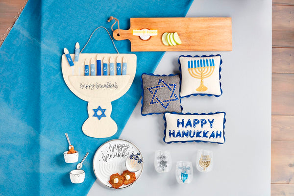 Happy Hanukkah Mini Felt Pillow