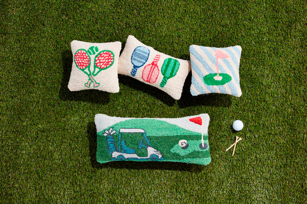 Golf Hooked Pillow