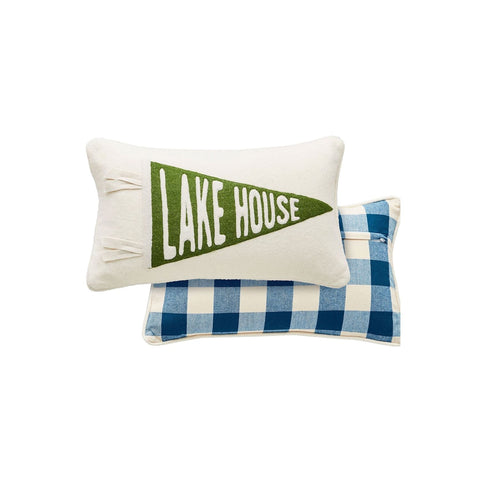 House Felt Lake Pillow