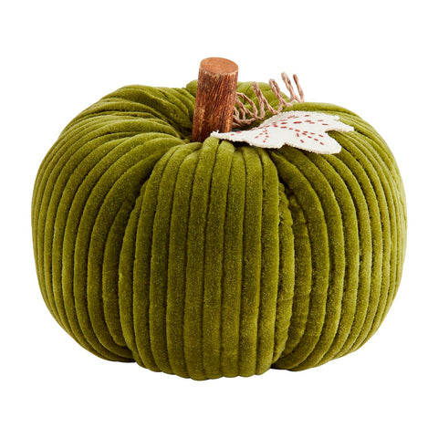 Corduroy Pumpkin Sitter Green