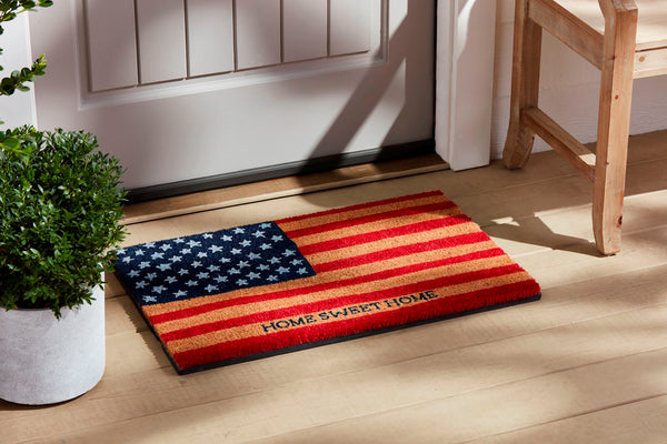 American Flag Door Mat