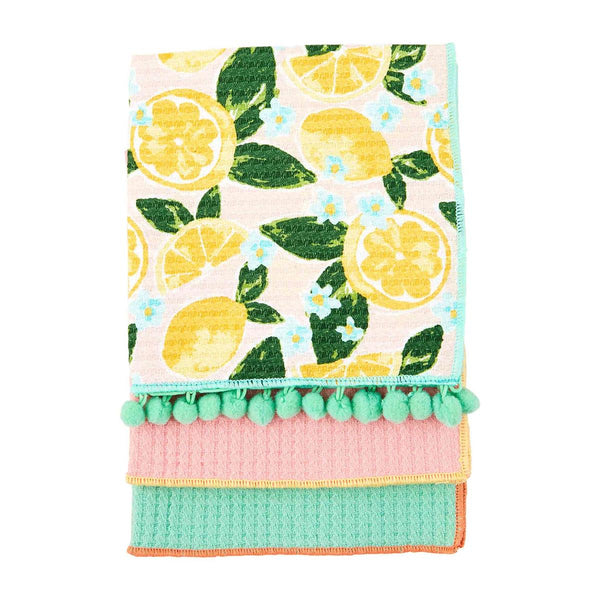 Fruity Floral Dishcloth Sets