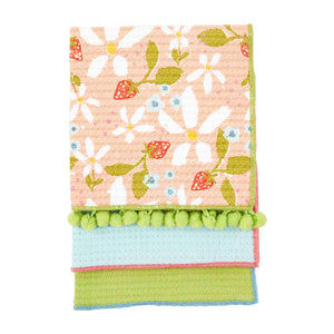 Fruity Floral Dishcloth Sets