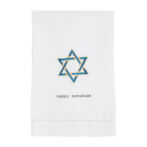 Star Of David Applique Towel