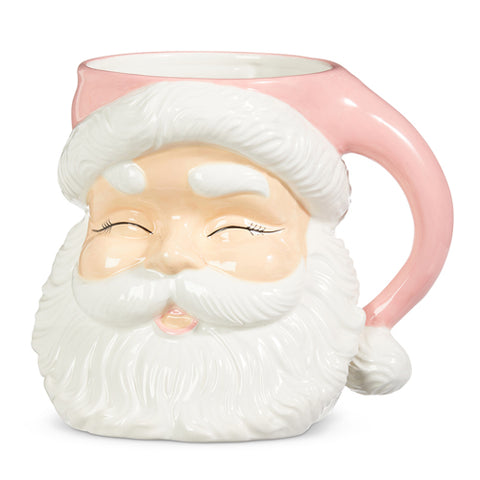 Pink Santa Container 8"