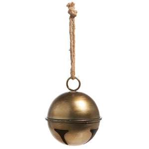 Antique Gold Jingle Bell 9.5"