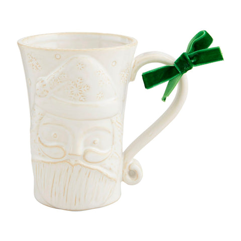 White Santa Mug