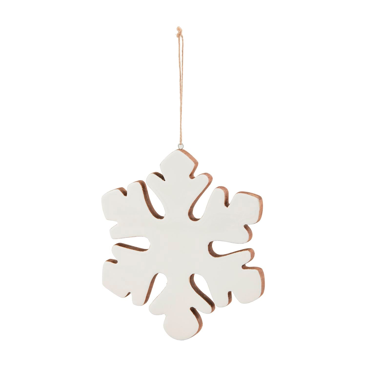 Large Enamel Snowflake Ornament