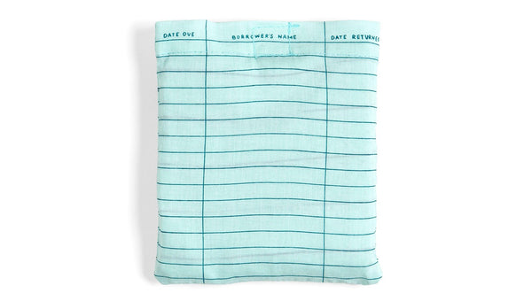 Blue Library Card Tote Bag