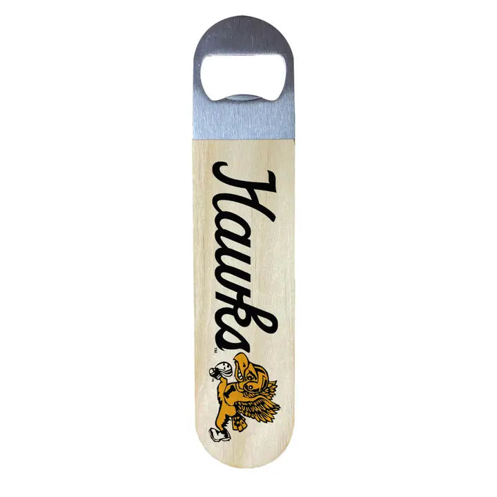 Vintage Script Hawks Bottle Opener