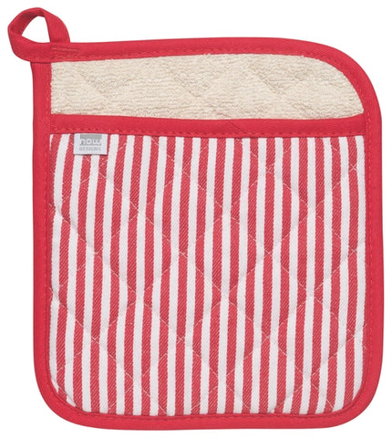 Red Narrow Stripe Potholder