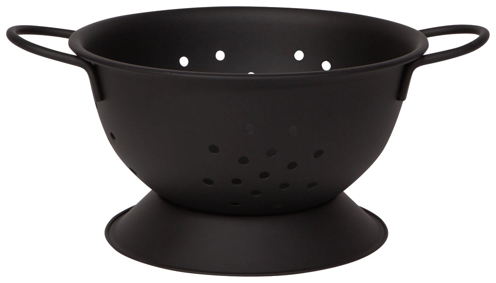 Matte Steel Black Colander Small