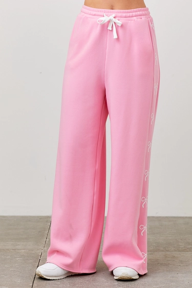 Ribbon Bow Wide Leg Pant