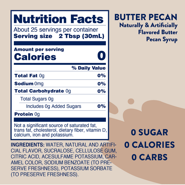 Sugar Free Butter Pecan Syrup