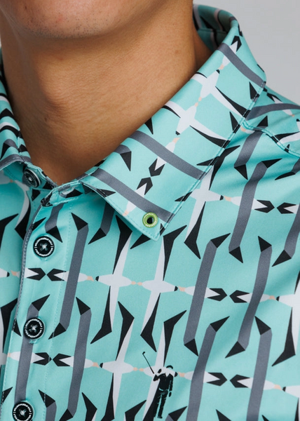 Crash Landing Polo Seafoam