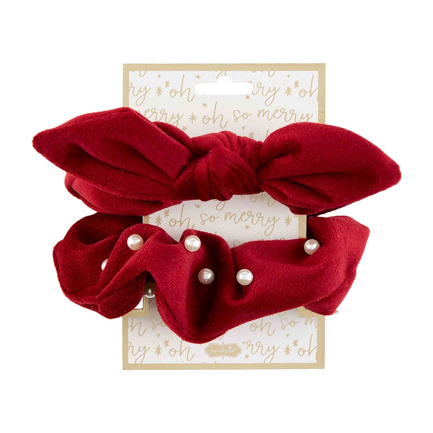 Pearl Velvet Scrunchie Sets