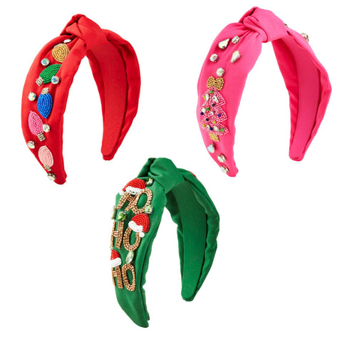 Holiday Beaded Headbands