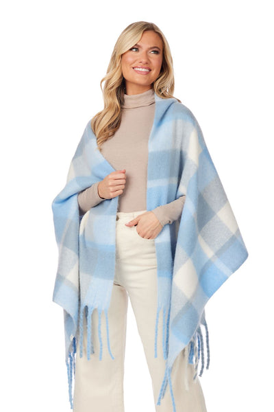 Bright Scarf Wraps Blue