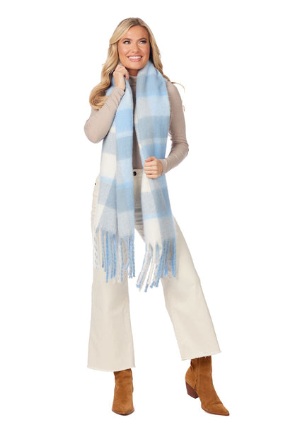 Bright Scarf Wraps Blue