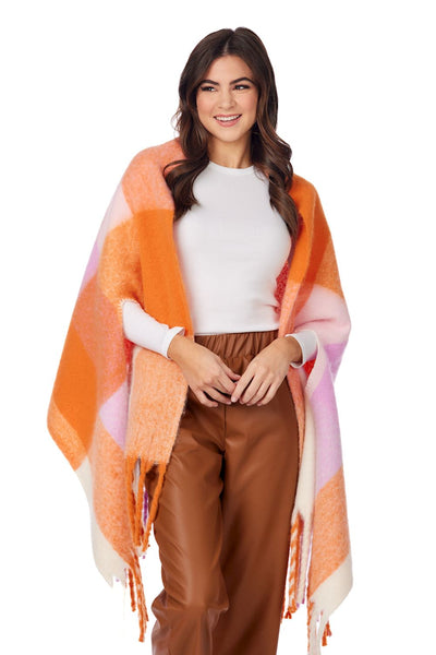 Bright Scarf Wraps Orange