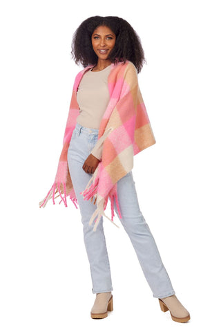 Bright Scarf Wraps Pink