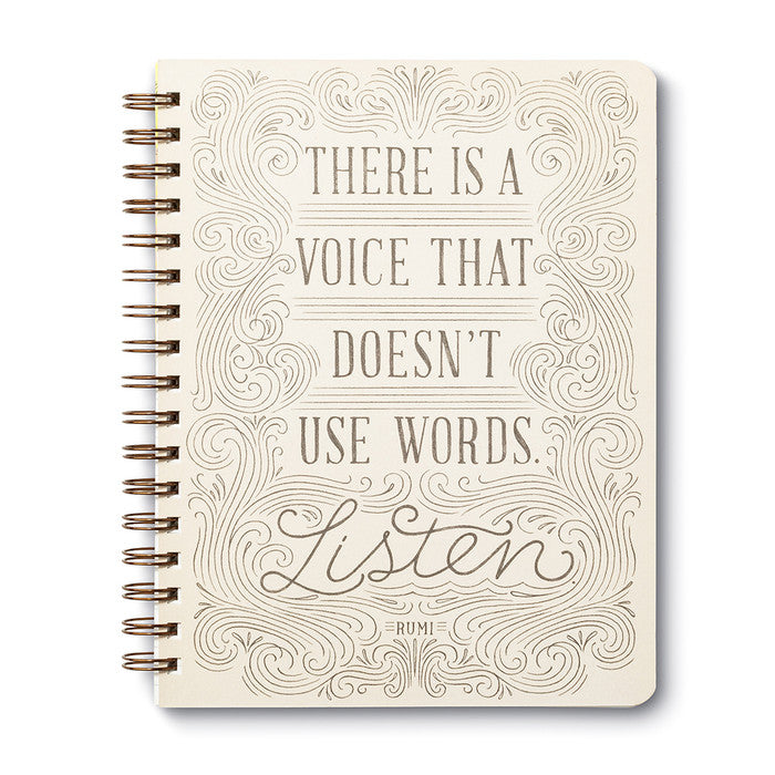 There is a voice Spiral Notebook