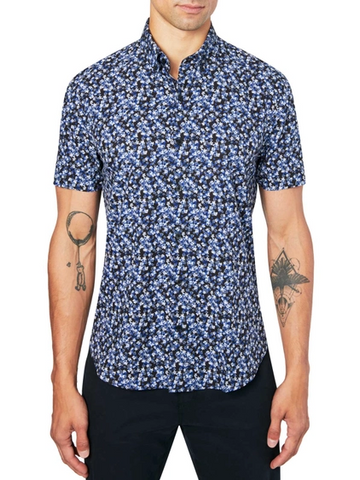 Tossed Floral Short Sleeve Shirt