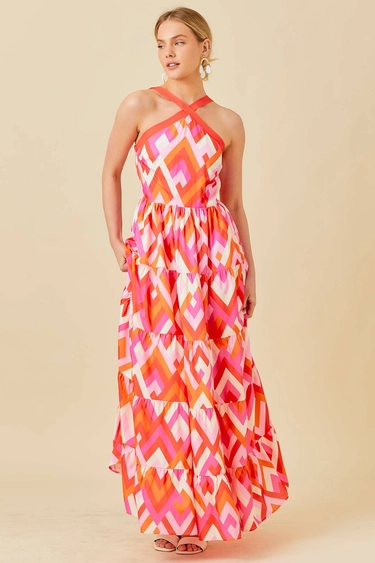 Ginny Halter Maxi Dress