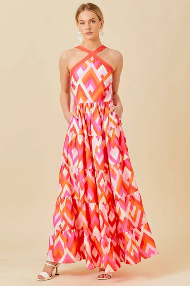 Ginny Halter Maxi Dress