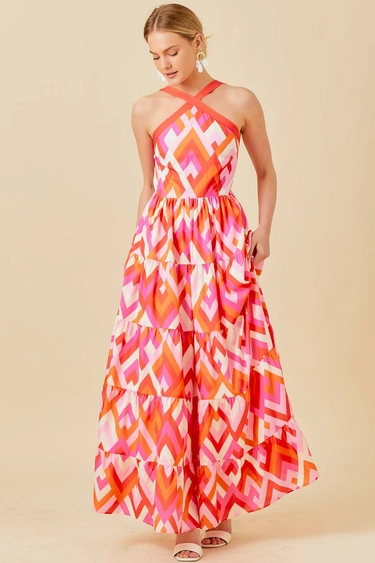 Ginny Halter Maxi Dress