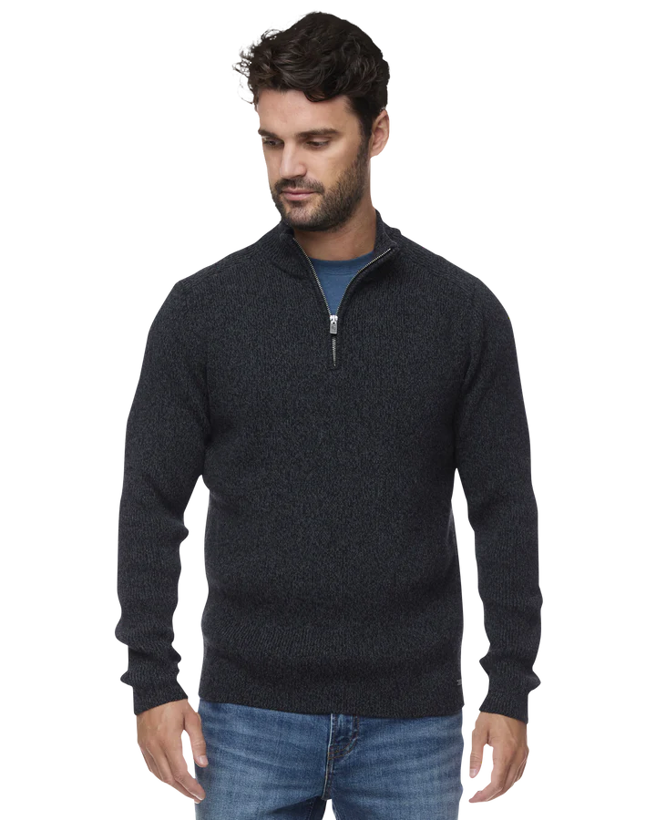 Pierce 1/4 Zip Sweater Charcoal