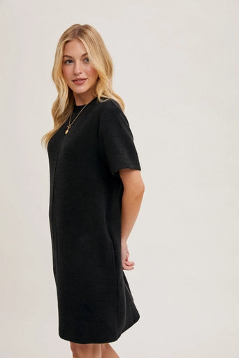 Sophie Soft T-Shirt Dress Black