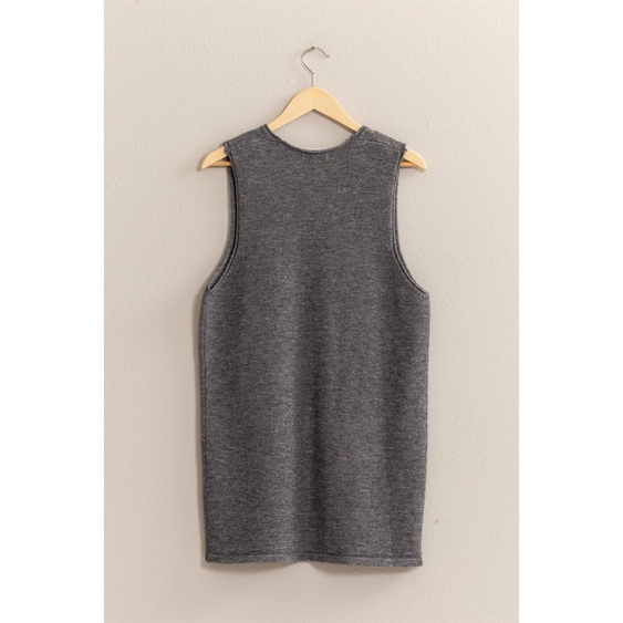 Penny Pinafore Mini Dress Charcoal