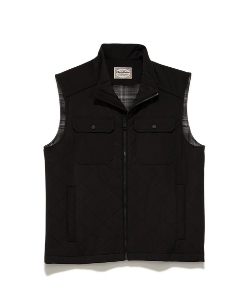 Chaplin Lined Quilted Vest Black