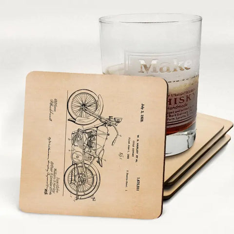 Schwinn Tandem Bicycle 1944  Patent Drink Coaster