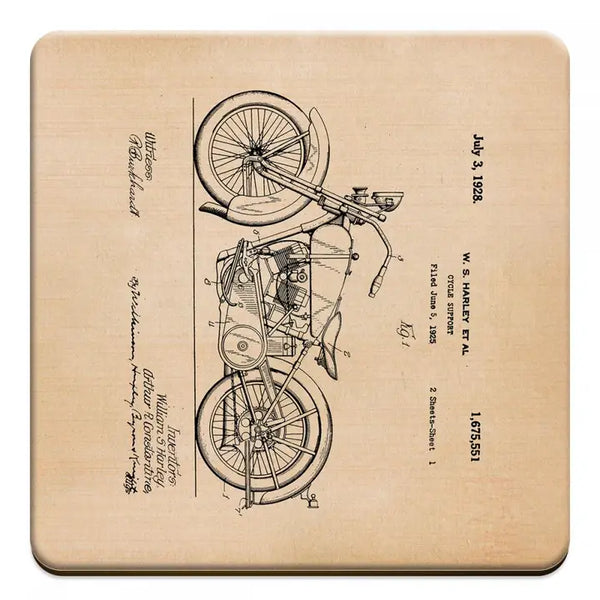 Schwinn Tandem Bicycle 1944  Patent Drink Coaster