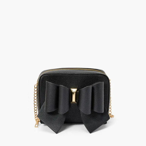 Chloe Bow Mini Crossbody Bag Black