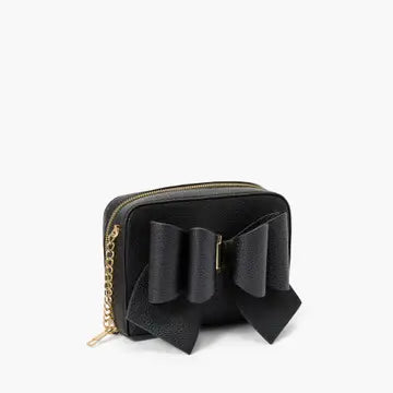 Chloe Bow Mini Crossbody Bag Black