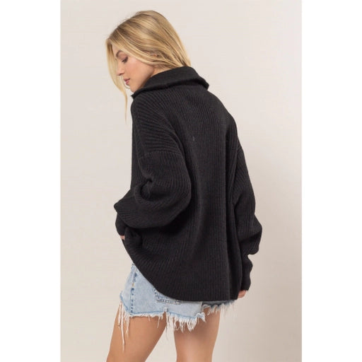 Half-Zip Sweater Black