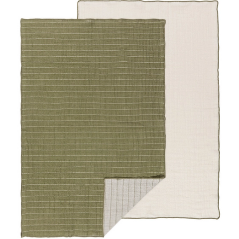 Double Weave Dishtowels Olive